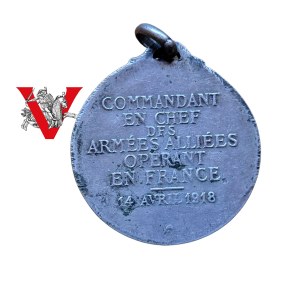 France World War I, Marshal Fosch , Commander-in-Chief, Medal 1918