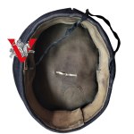 Marynarka Wojenna II RP - Czapka Francuskiego Krążownika „MONT CALM” z Pieczęcią Dywizjonu Okrętów Podwodnych MW RP - Unikat
