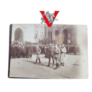 Polish Legions, Lublin act November 5, 1916, Legionaries in front of the Cathedral