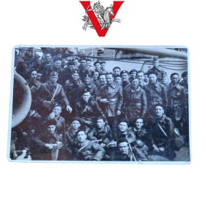 PSZ , 1st Armored Division, Maczek, Soldiers on Batory Ship, Leather Coats Black Berets