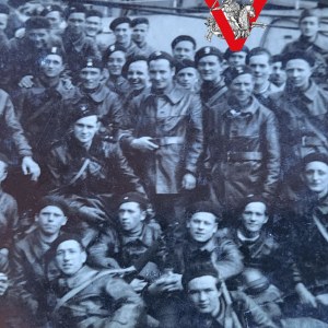 PSZ , 1st Armored Division, Maczek, Soldiers on Batory Ship, Leather Coats Black Berets