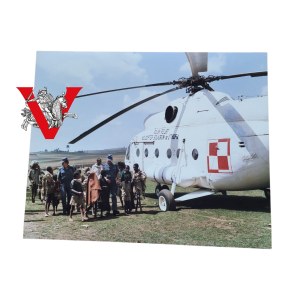 Polish Aerial Aid Squadron Ethiopia -Helicopter Mi-8, 1986, Beautiful Photo, United Nations