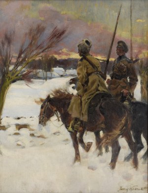 Jerzy KOSSAK (1886-1955), Cossack reconnaissance, 1917