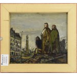 Michał BYLINA (1904-1982), Two-sided work - obverse: Prince Józef Poniatowski with entourage / reverse: At the threshold of the city