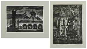 Zygmunt ACEDAŃSKI (1909-1991), Lviv Market Square / Armenian Cloister