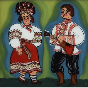 Zdzisław WALCZAK (1926-2001), Coppia di Hucul, 1979