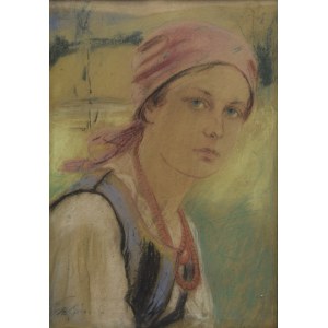 Stanisław GÓRSKI (1887-1955), Portret góralki w gorsecie