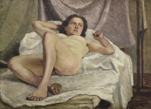 Painter unspecified, Polish, 20th century, Double-sided painting: Polonia / Nude, 1935