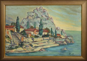 Roman SIELSKI (1903-1990), View of a seaside town