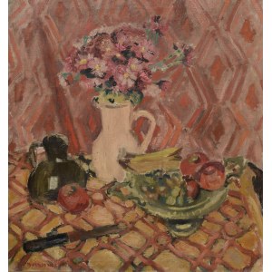 Stanisław BORYSOWSKI (1901-1988), Martwa natura z kwiatami i owocami