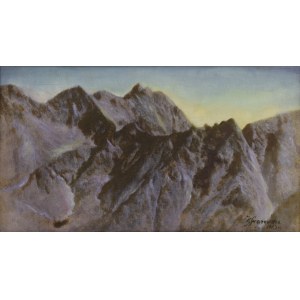 K. SWAROWSKA, XX w., Pejzaż górski - Tatry