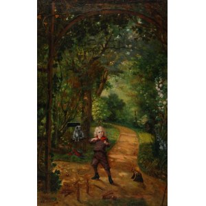 Lucjan PRZEPIÓRSKI (1830-1911), Children's games, 1891