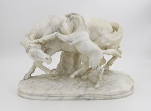 Pierre JULES MENE (1810-1879) - according to, Mare with foal
