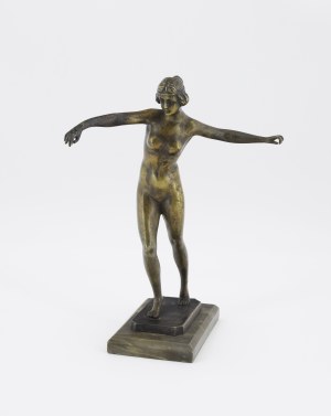 Otto SCHMIDT-HOFER (1873-1925), Nude of a female gymnast