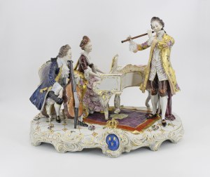 VOLKSTEDT - RUDOLSTADT - Porcelain Factory (founded 1762), Figural group - concerting trio