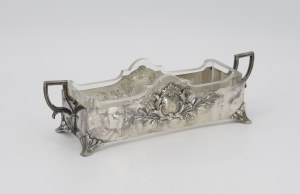 BRACIA BUCH (company active 1809-1944, merged with Norblin in 1882), Zhardiniera with glass insert