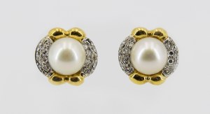Earrings with pearls