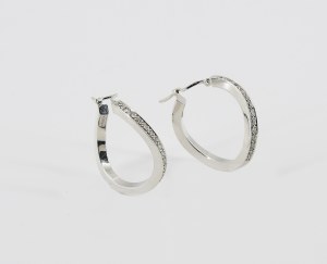 Gold diamond earrings