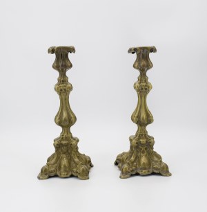 BR. KOWALKOWSCY & DEDRZEŃSKI, Pair of candlesticks