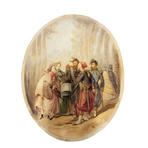 Juliusz Kossak (1824 Nowy Wiśnicz - 1899 Kraków), Spotkanie