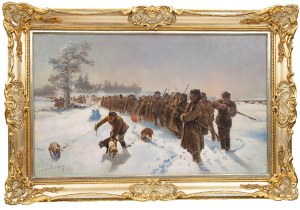 Julian Fałat (1853 Tuligłowy - 1929 Bystra), Before the hunt