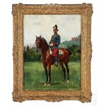 Wojciech Kossak (1856 Paryż - 1942 Kraków), Portret cesarza Wilhelma II na koniu, 1891 r.