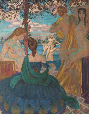 Albert Lipczinski (1876 Lebork - 1974 Sopot), Genre Scene