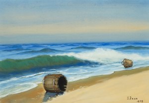 Soter Jaxa-Małachowski (1867 Wolanów - 1952 Kraków), Shore of the Sea, 1939.