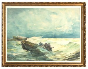 Marian Mokwa (1889 Malary - 1987 Sopot), Storm wave, ca. 1938.