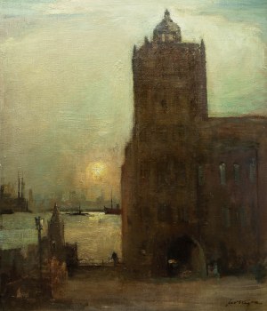 Marian Mokwa (1889 Malary - 1987 Sopot), Castle of the Pomeranian Dukes in Szczecin, circa 1965.