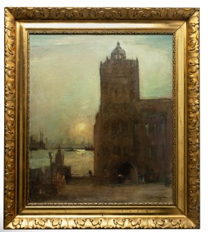 Marian Mokwa (1889 Malary - 1987 Sopot), Castle of the Pomeranian Dukes in Szczecin, circa 1965.
