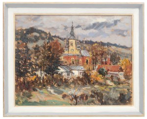 Eugeniusz Dzierzencki (1905 Warsaw - 1990 Sopot), Orthodox church in the village of Krynica, 1960.