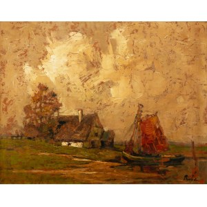 Rudolf Priebe (1889 - 1956 Rudolfstadt), Łódź przy brzegu