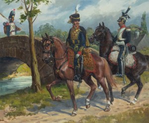 Leszek Piasecki (1928 Lviv - 1990 Vienna), Napoleonic Scene