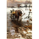 Artysta nieokreślony (2 poł. XIX w.), Koń na postoju