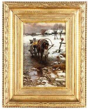 Artist unspecified (2nd half of 19th century), Horse at a standstill