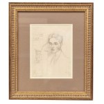 Tadeusz Makowski (1882 Oświęcim - 1932 Paryż), Szkic portretowy młodego mężczyzny