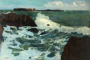 Stanislaw Jan Podgorski (1882 Kalush - 1964 Novy Vyshchik), Rocky shore