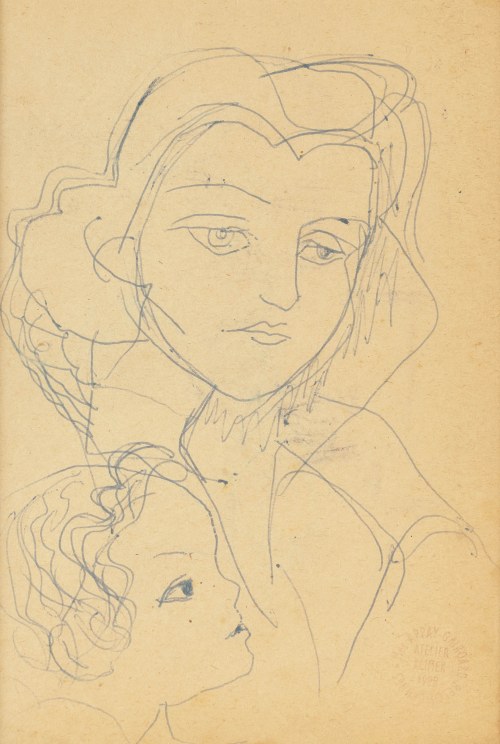 Ludwik Klimek (1912 Skoczów - 1992 Nicea), Kobieta i dziecko