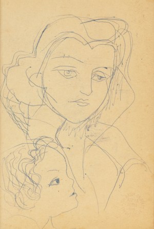 Ludwik Klimek (1912 Skoczów - 1992 Nice), Woman and Child