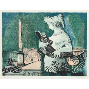 Alicja Halicka (1894 Kraków- 1975 Paryż), Plac de la Concorde, 1955