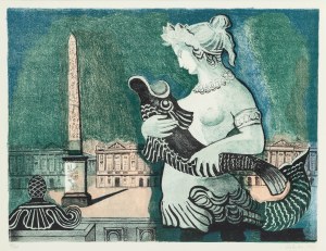 Alicja Halicka (1894 Krakow- 1975 Paris), Plac de la Concorde, 1955