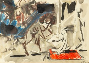 Juliusz Studnicki (1906 Kniażyce - 1978 Warsaw), Drawing Lesson, ca. 1955 R.