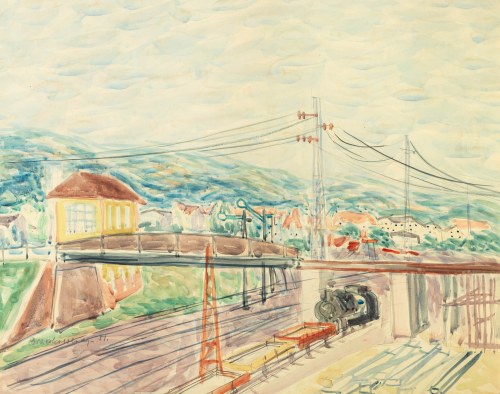 Władysław Brzosko (1912 Czyta/Syberia-2011 Arizona), Sopot Wyścigi, 1951 r.