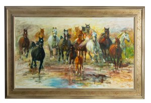 Zenon Aniszewski (b. 1948 Grudziądz), Horses, 2003.
