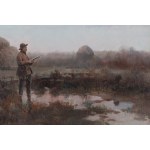 Czesław Jankowski (1862 Warszawa - 1941 Sceaux, Francja), Myśliwy nad polowaniu