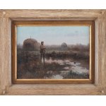 Czesław Jankowski (1862 Warszawa - 1941 Sceaux, Francja), Myśliwy nad polowaniu