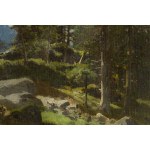 Józef Szermentowski (1833 Bodzentyn - 1876 Paryż), Brzeg lasu, ok. 1860-70
