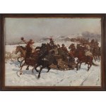 Józef Chełmoński (1849 Boczki k. Łowicza - 1914 Kuklówka), Karnawał w Polsce (Kulig), 1884