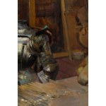 Jacek Malczewski (1854 Radom - 1929 Kraków), Portret kobiety w pracowni, 1921